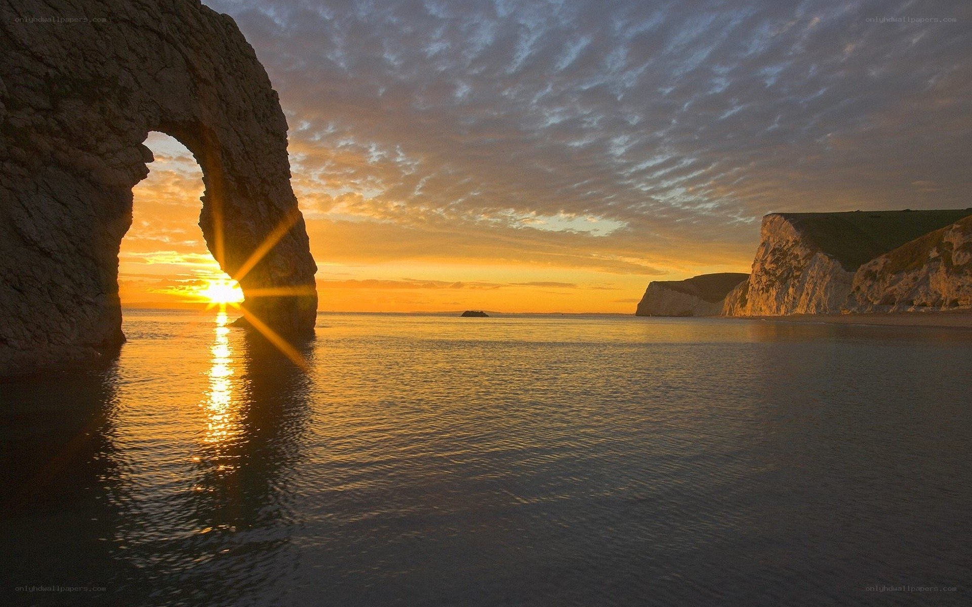 Durdle Door sunset