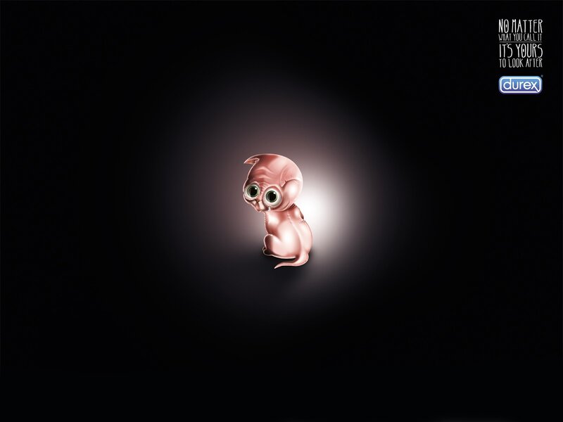Durex ad with baby figure