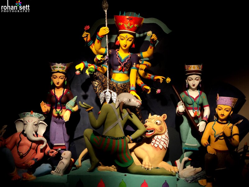 Durga and Her Attendants