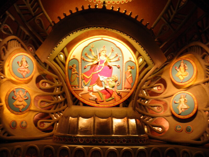 Durga Goddess Idol — Gold