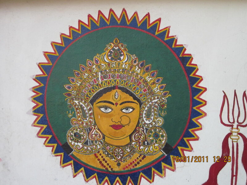 Durga mural painting