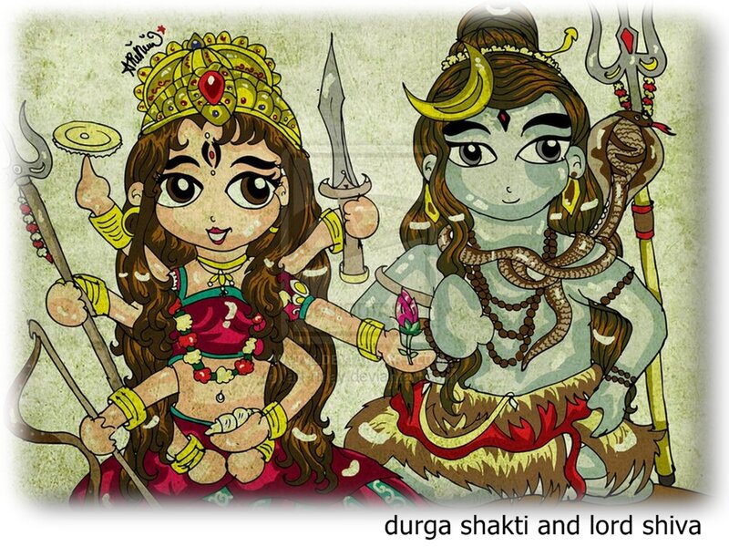 Durga Shakti and Lord Shiva
