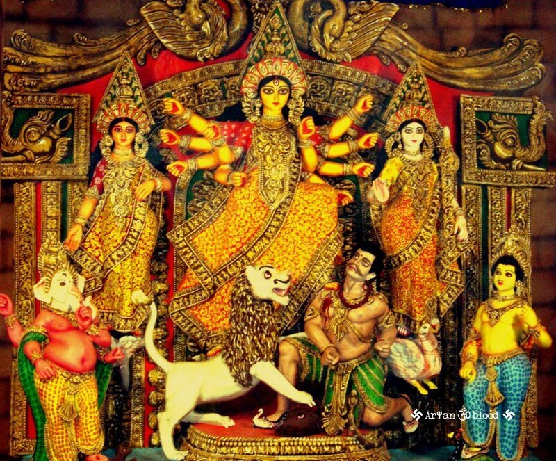 Durga with Attendants