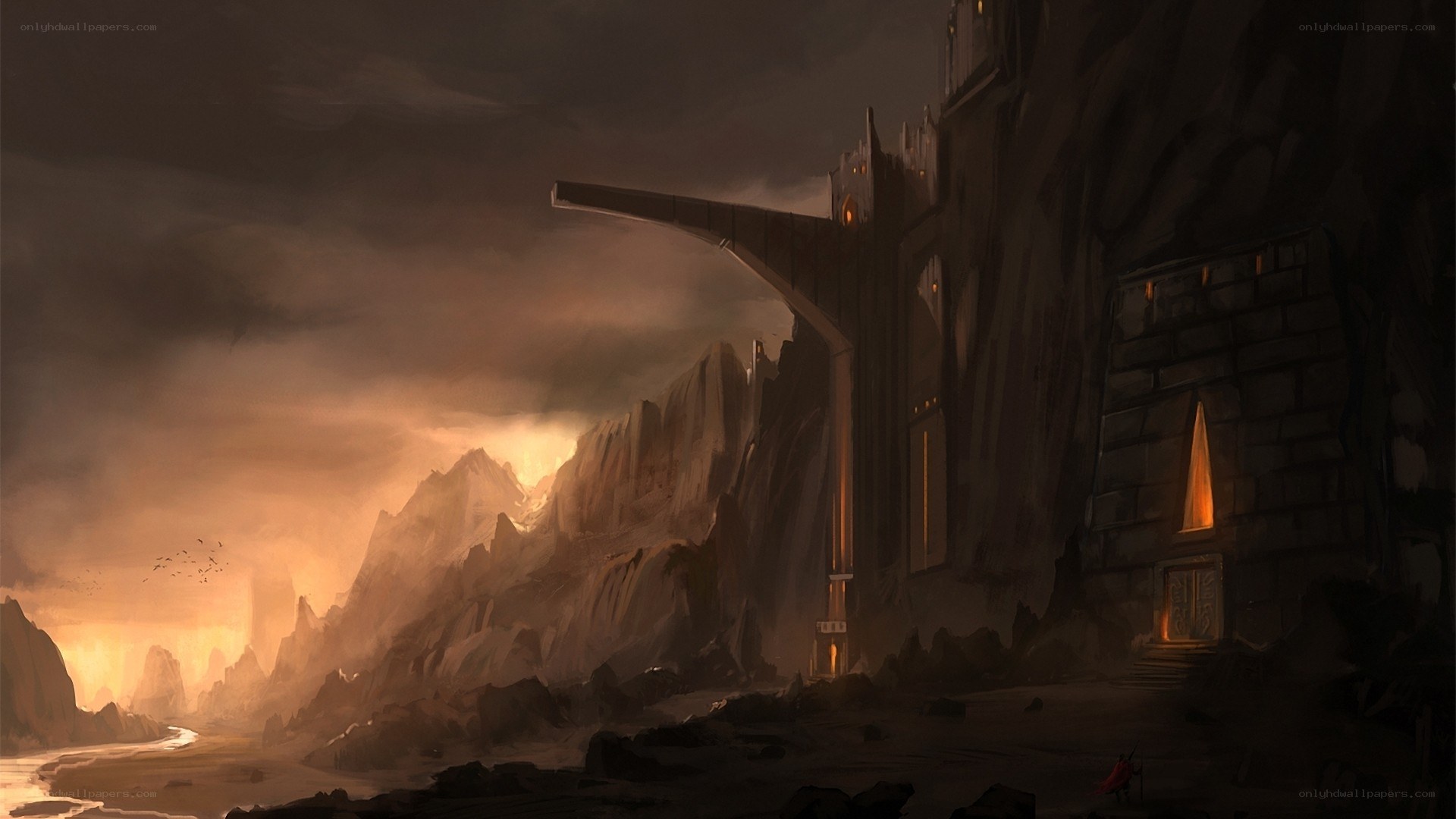 dusk at the fortress