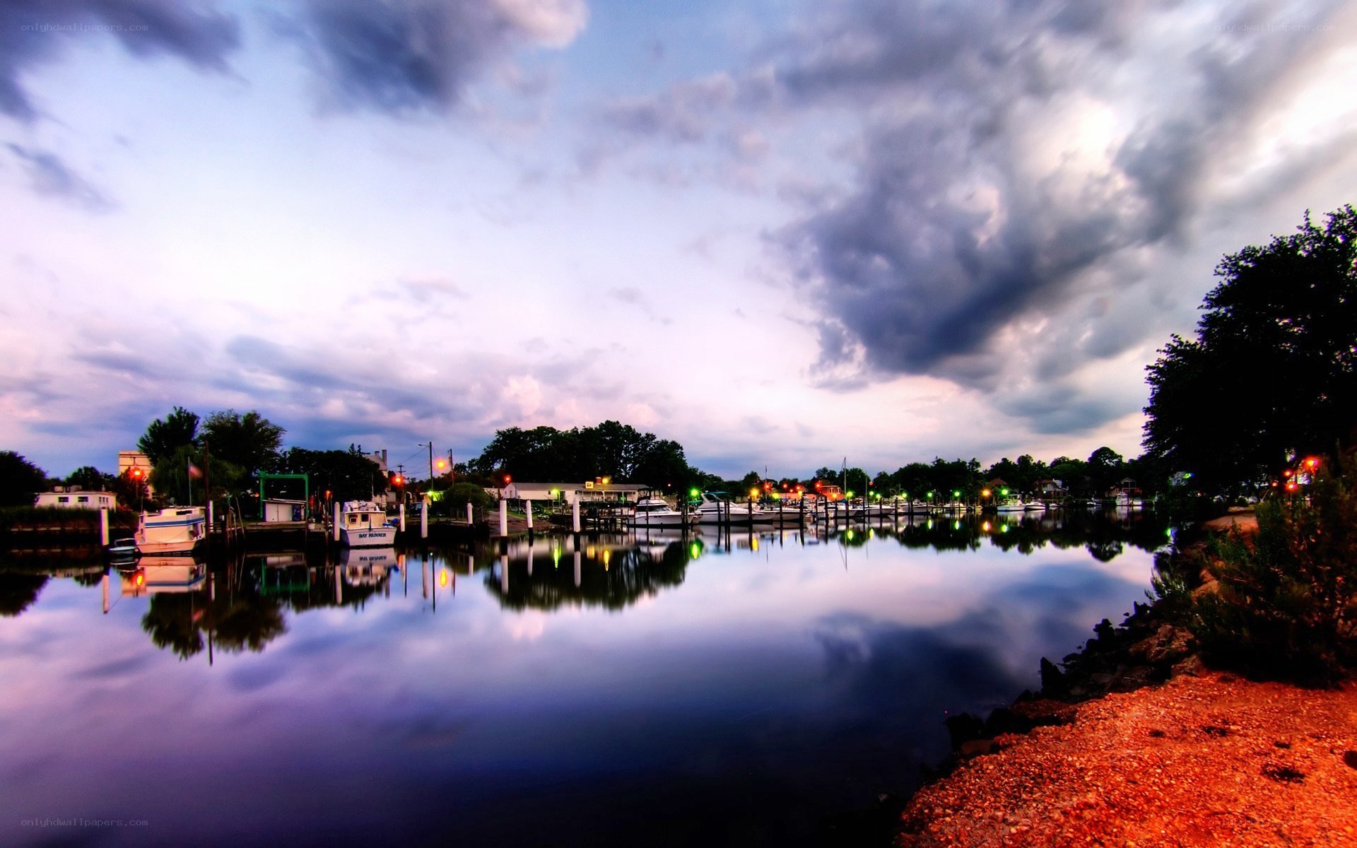 Dusk at the marina
