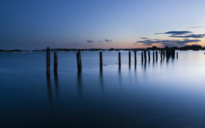 Dusk at the old pier