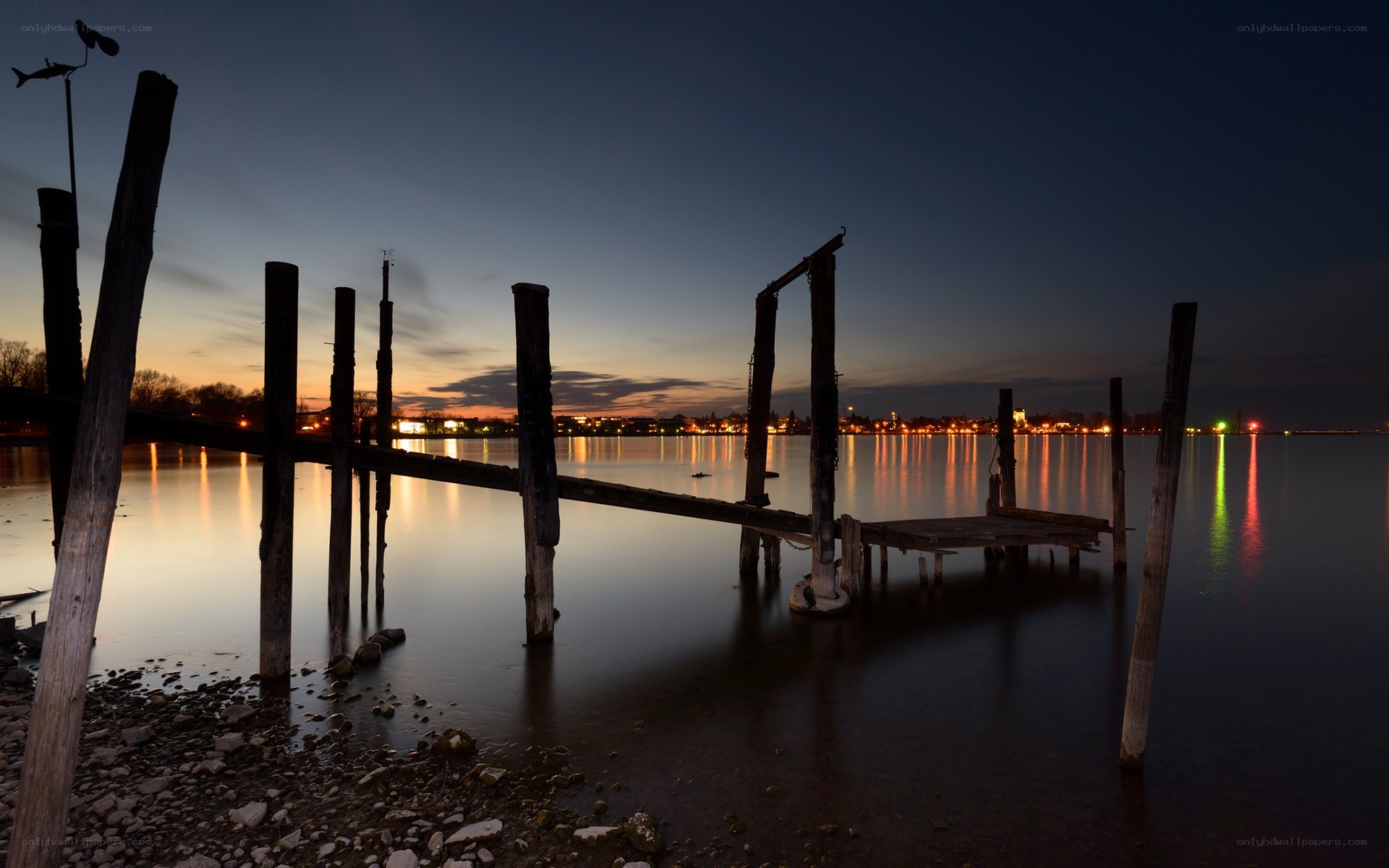 Dusk at the old pier