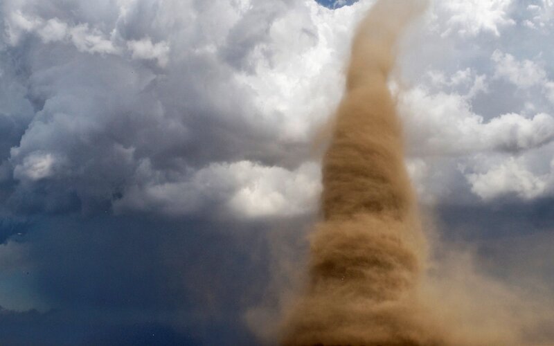 Dust Devil in Sky