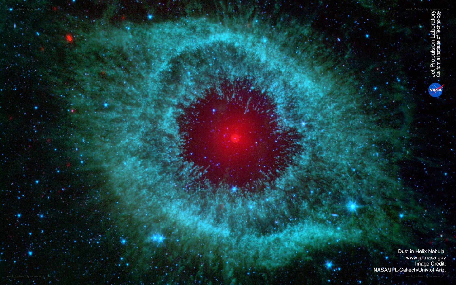 Dust in Helix Nebula