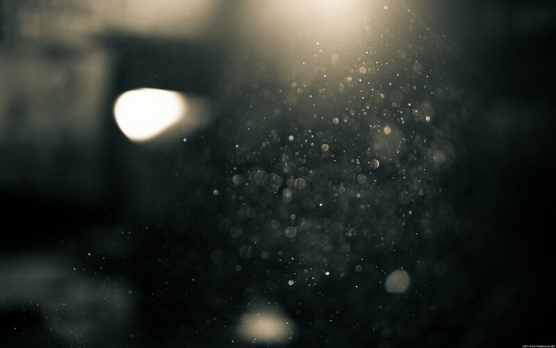 Dust Particles in Light — Black