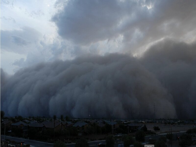 Dust Storm over Suburb