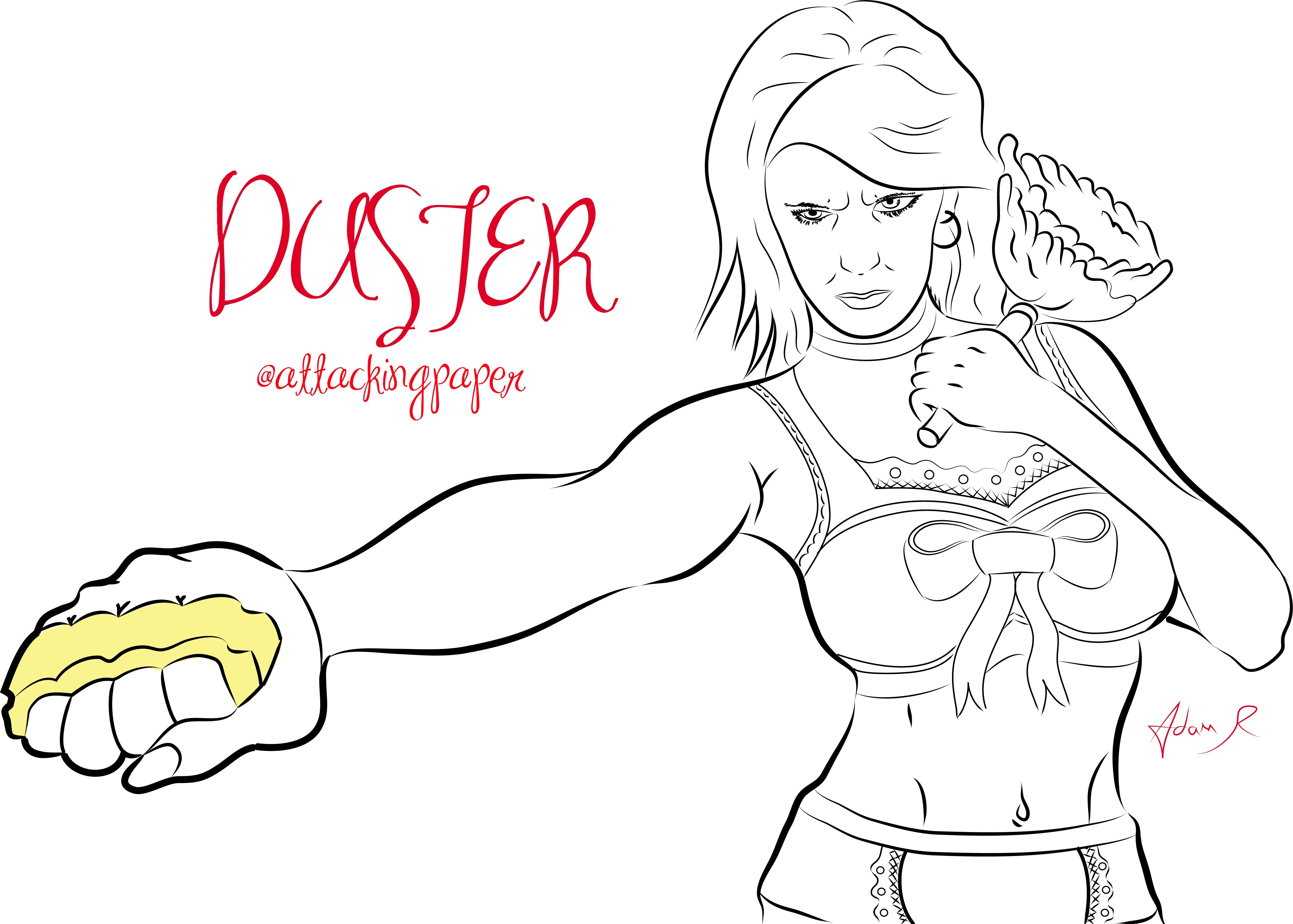 Duster character illustration
