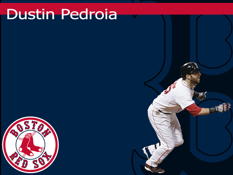 Dustin Pedroia in Red Sox uniform