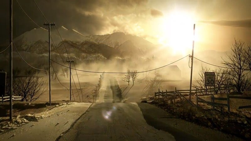 Dusty Road in Mountains