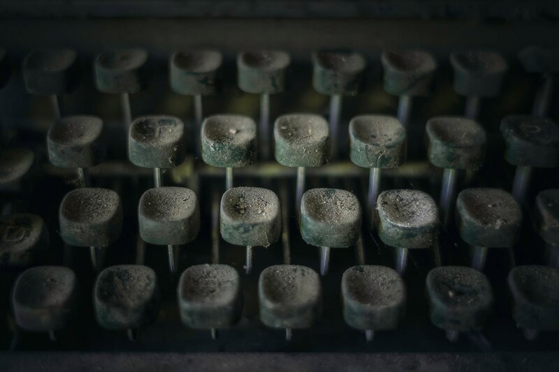 Dusty Typewriter Keys