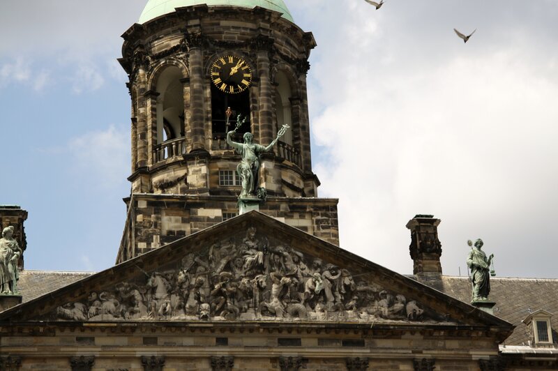Dutch Building with Clock