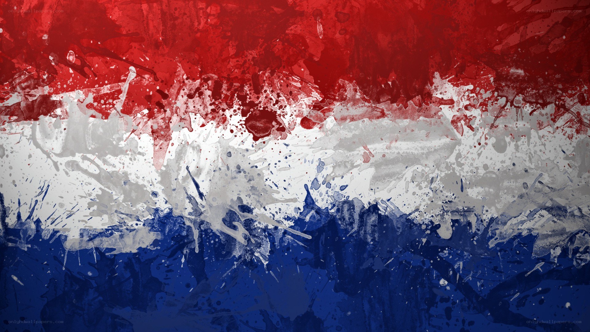 Dutch flag abstract art