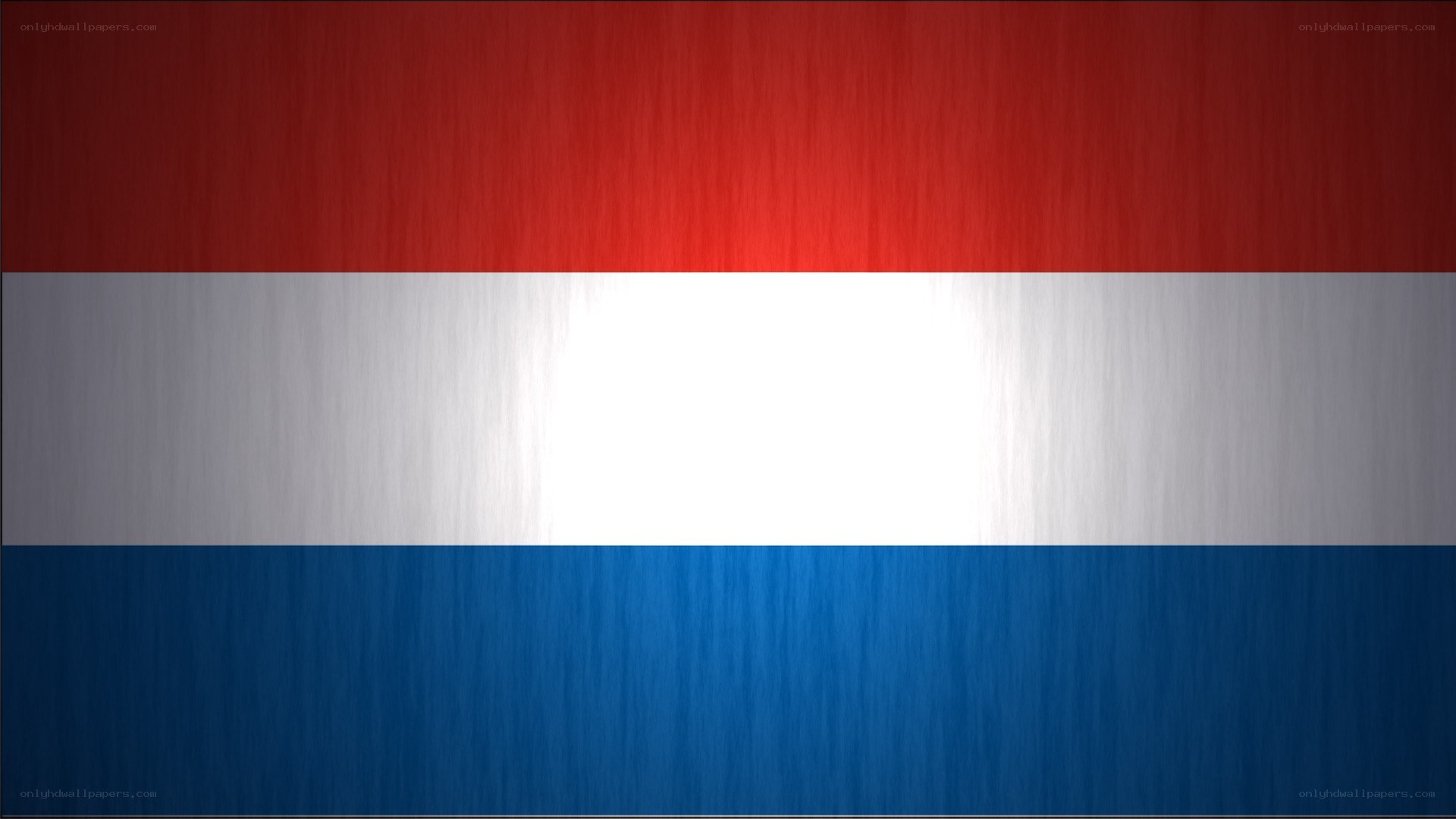 Dutch flag with brushed metal texture