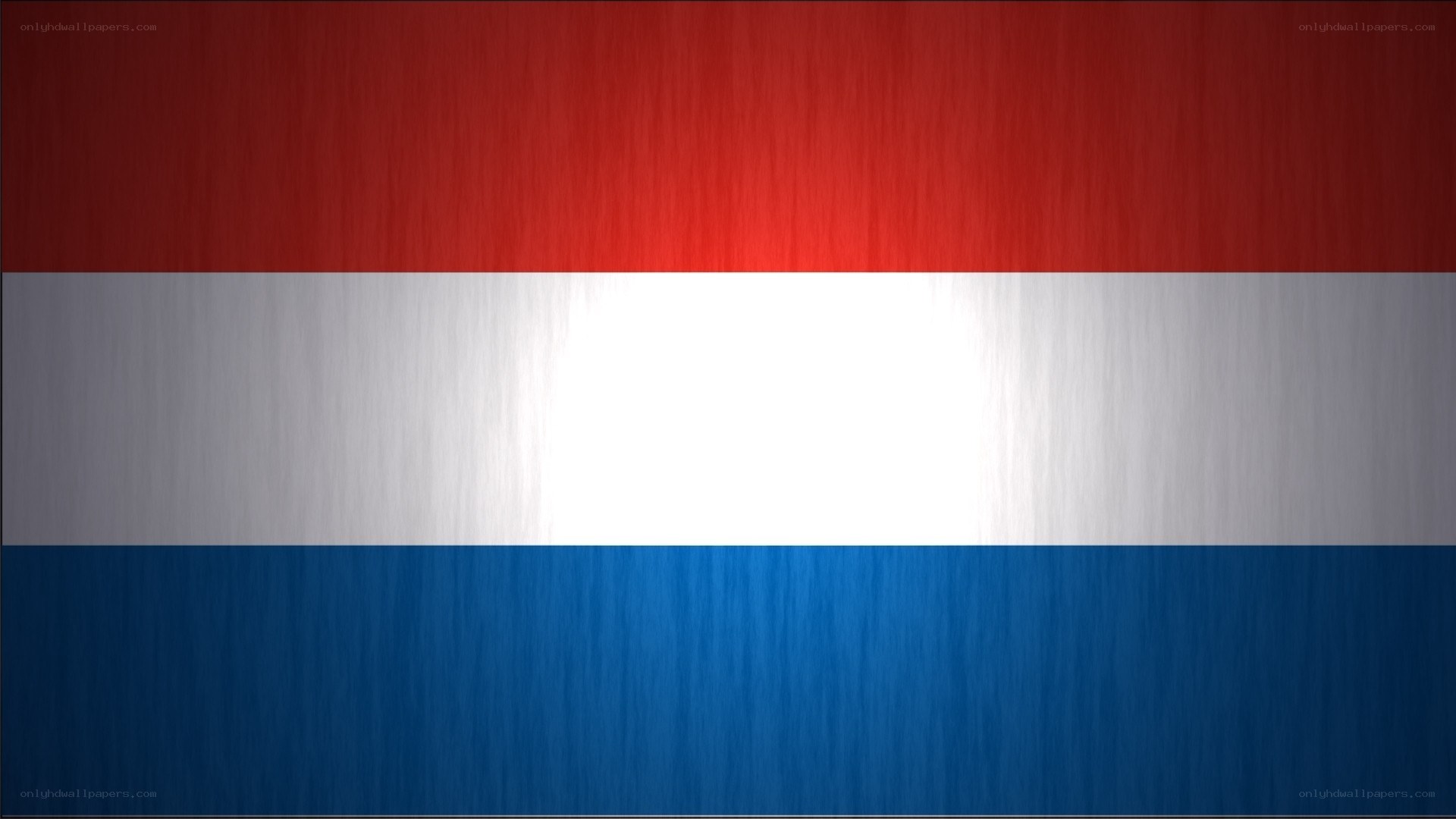 Dutch flag with brushed metal texture