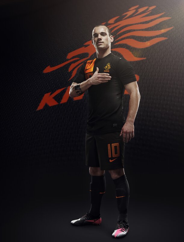 Dutch football player in kit