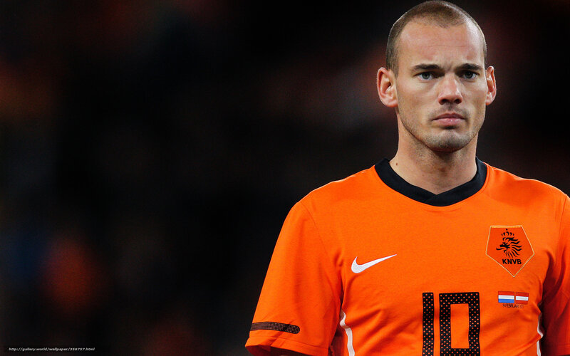 Dutch football player in orange jersey