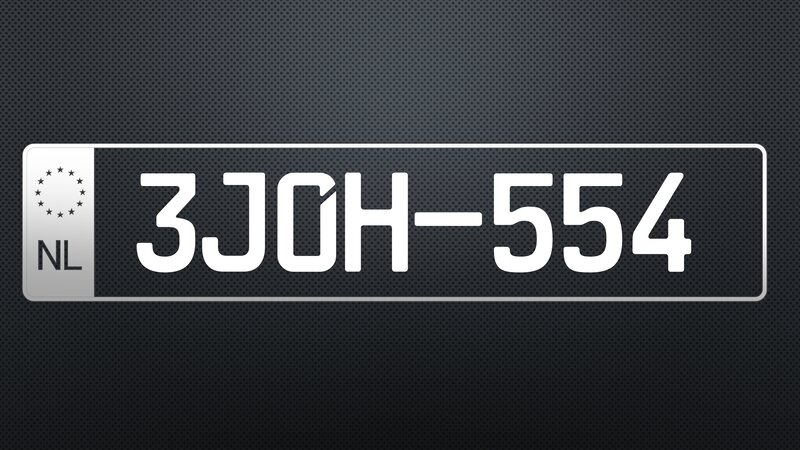 Dutch License Plate