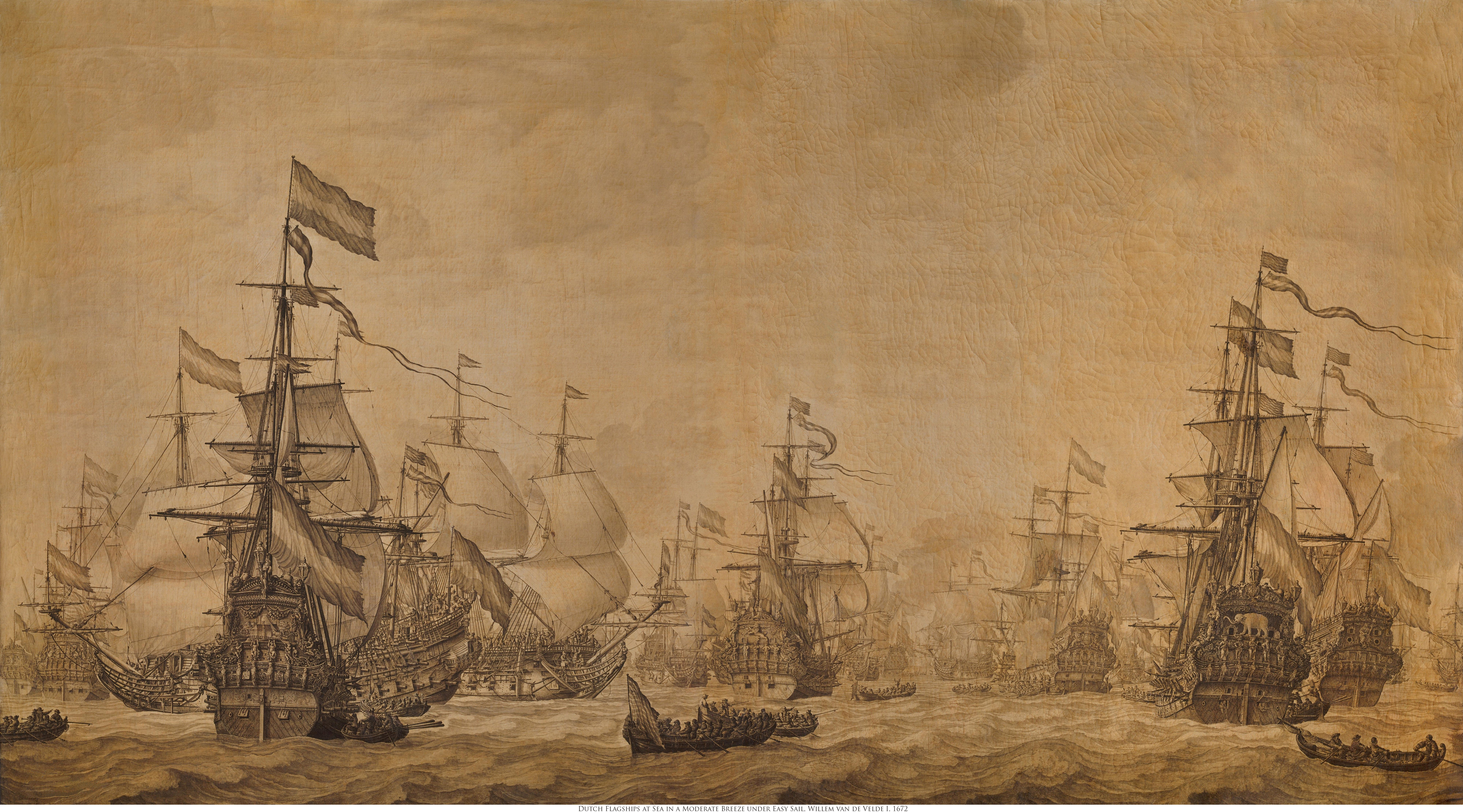 Dutch warships at sea