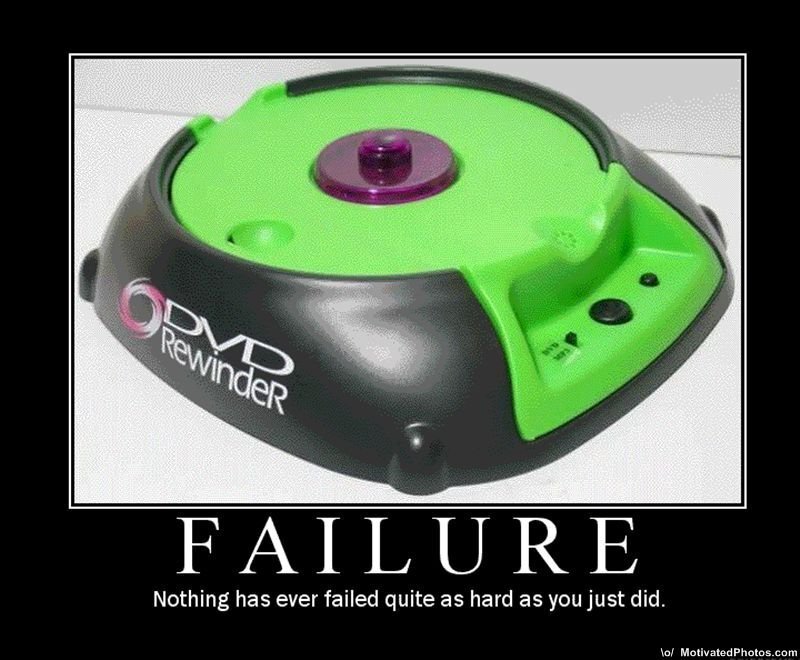 DVD Rewinder failure