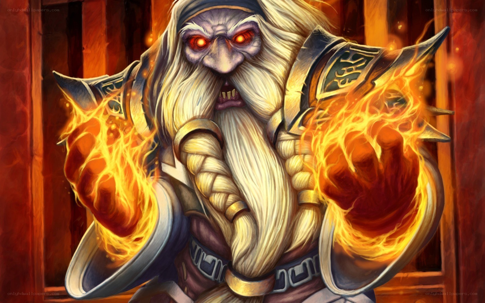 dwarf mage with fire magic