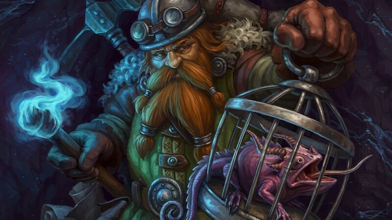 dwarf miner with captured creature