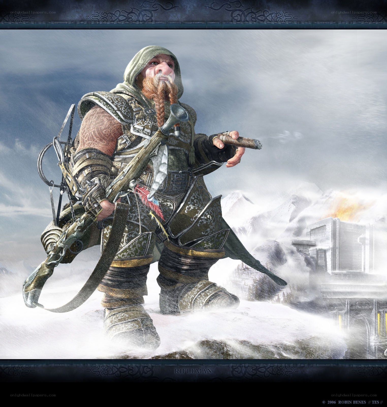 Dwarf Rifleman in Snow