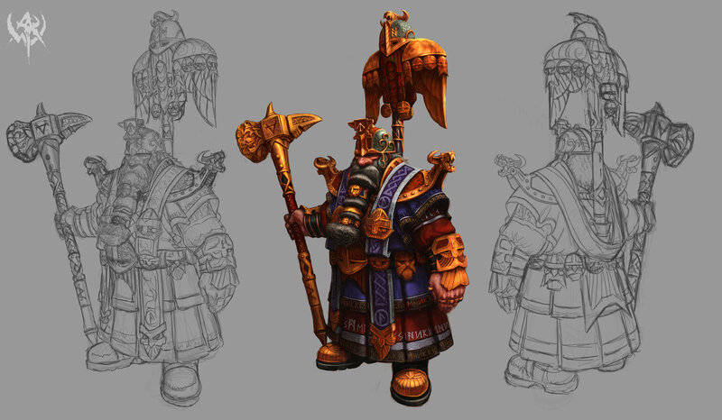 dwarf warrior concept art