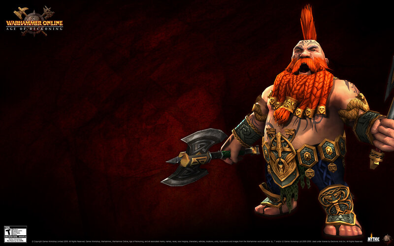 Dwarf warrior from Warhammer Online
