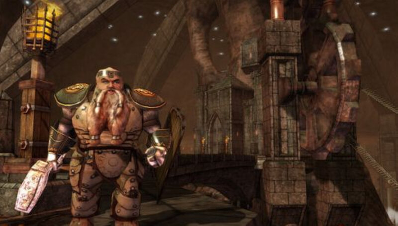 Dwarf Warrior in Armor — Brown