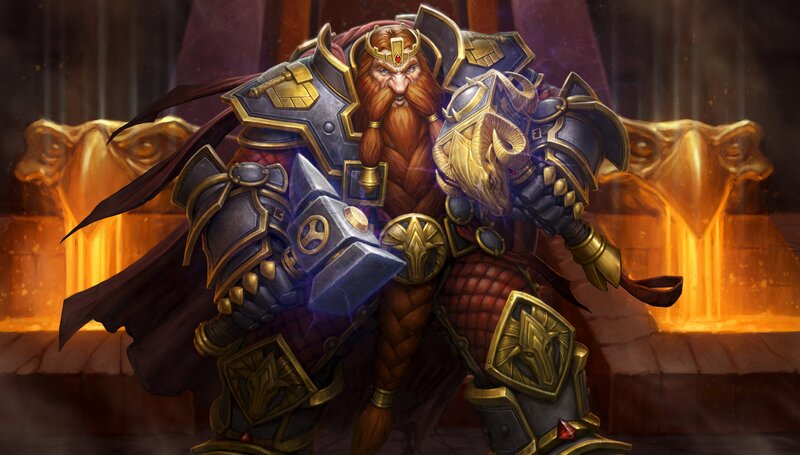 Dwarf Warrior in Armor — Gold