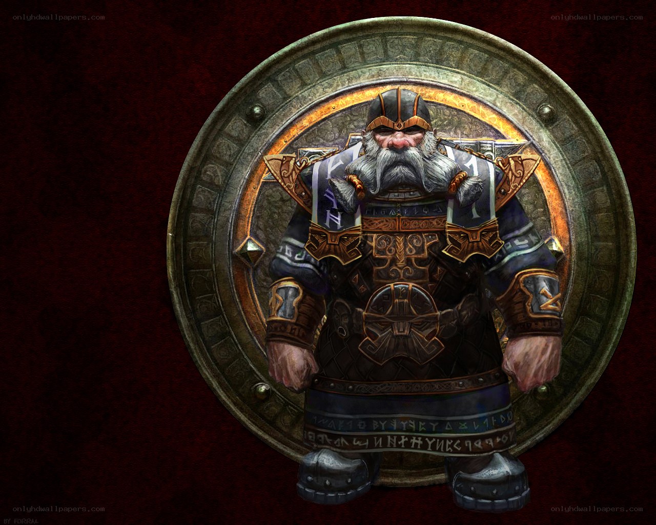 dwarf warrior in armor