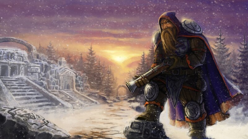 Dwarf Warrior in Snow