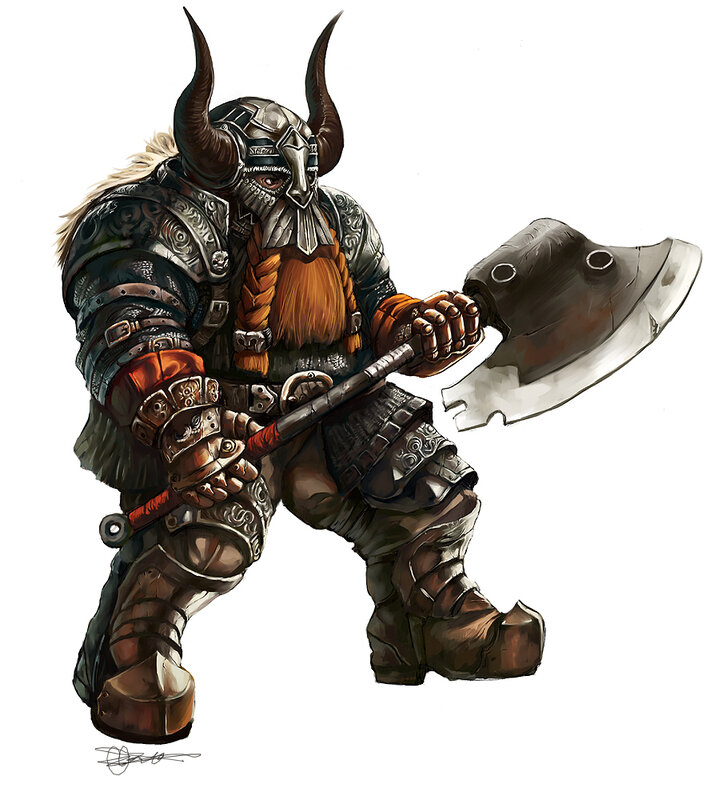 dwarf warrior with axe