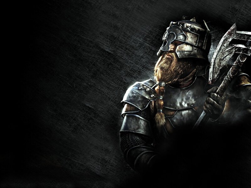 Dwarf Warrior with Axe — Black