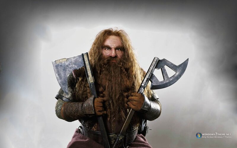 Dwarf Warrior with Axes — Gray