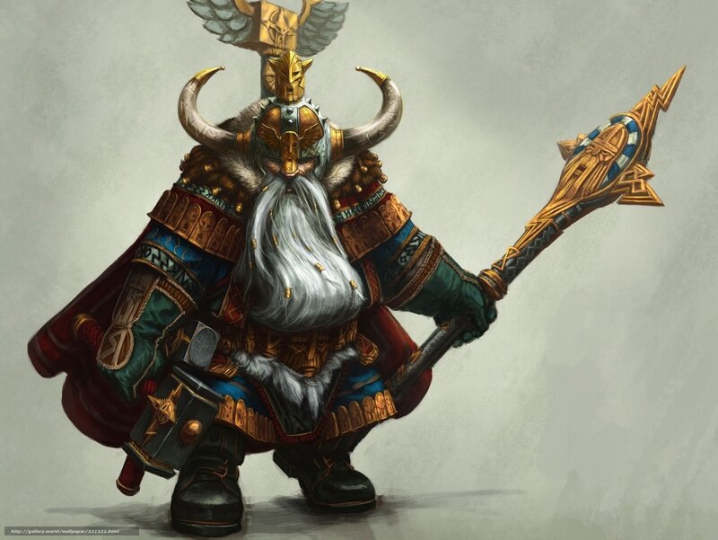 dwarf warrior with hammer