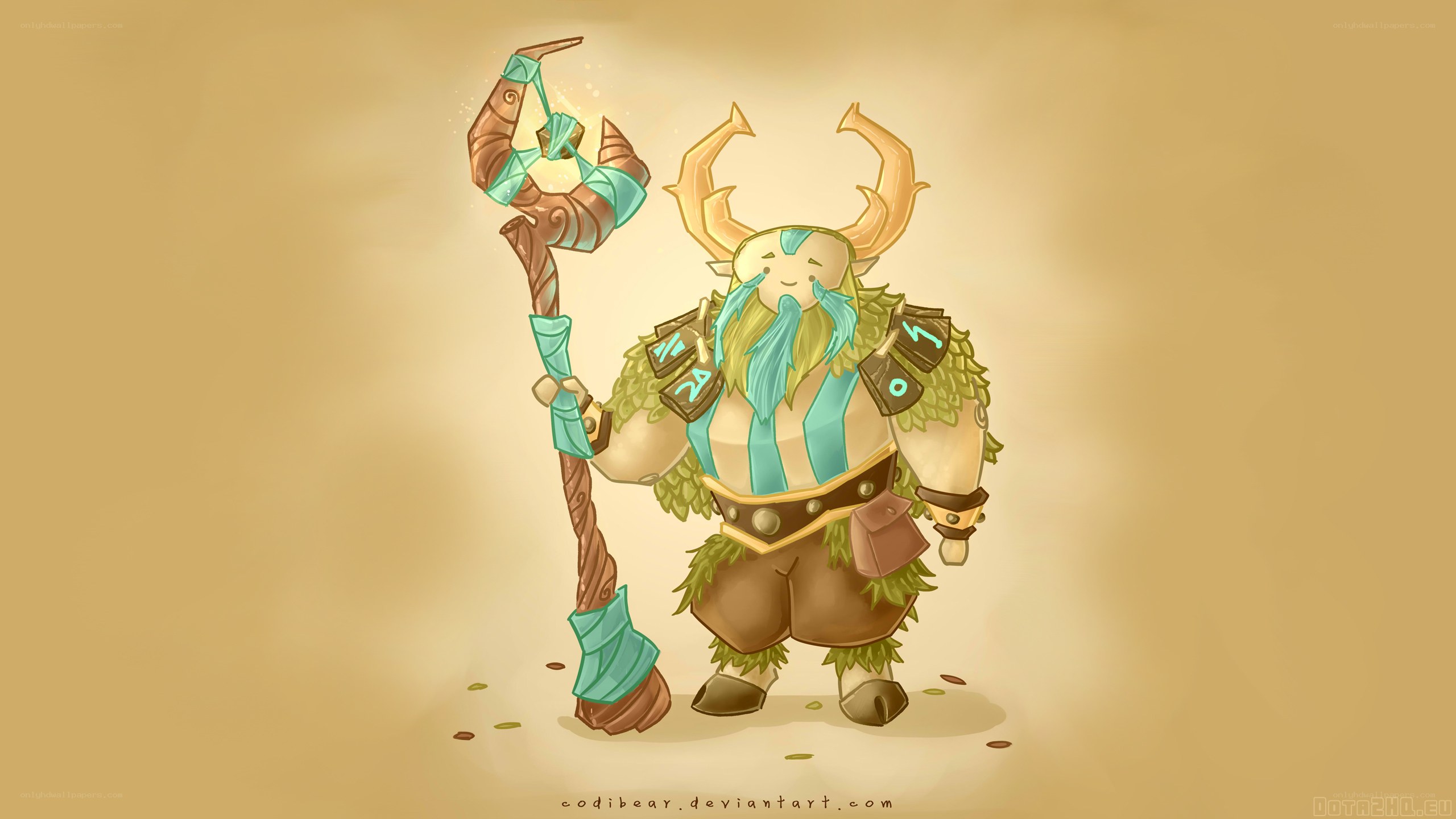 dwarf warrior with staff