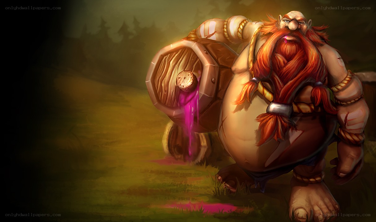 dwarf with a barrel