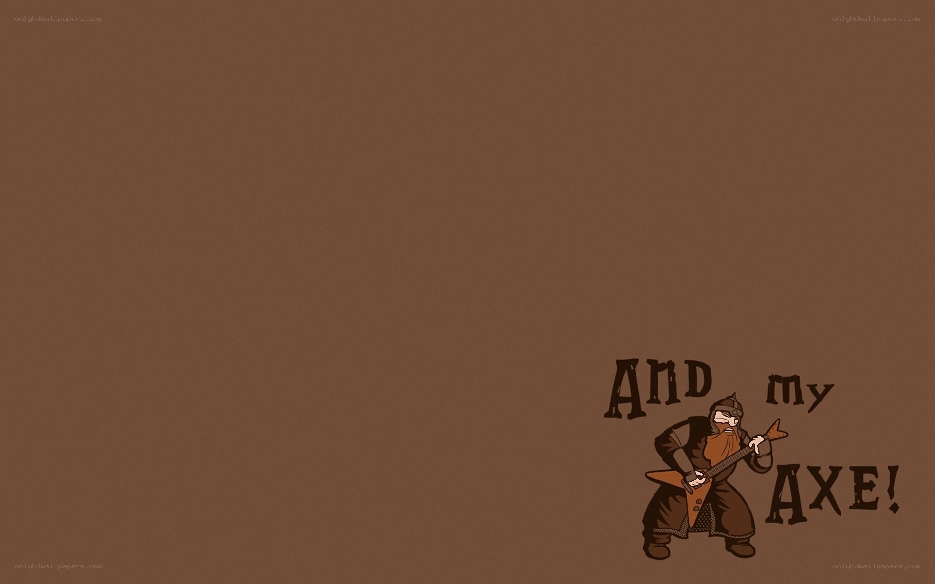dwarf with axe guitar