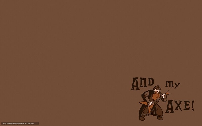 dwarf with axe guitar