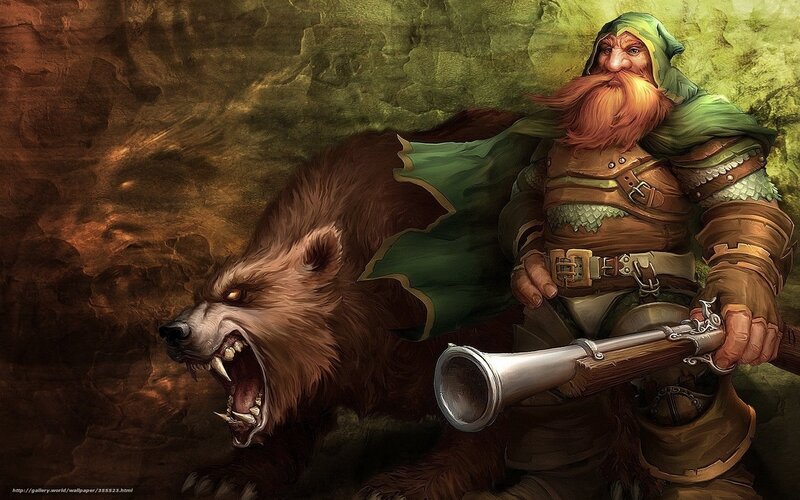 dwarf with bear companion
