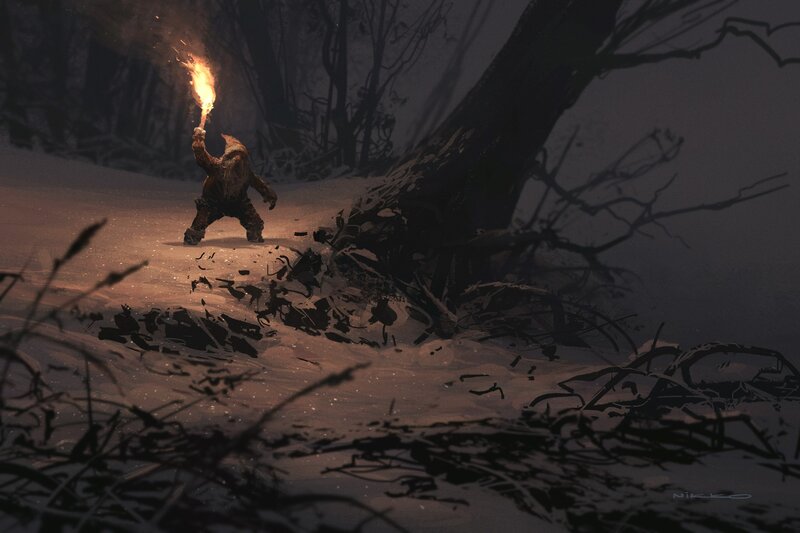 Dwarf with Torch