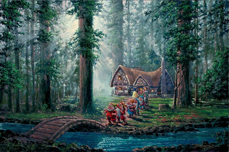 Dwarfs in Forest — Green, Serene