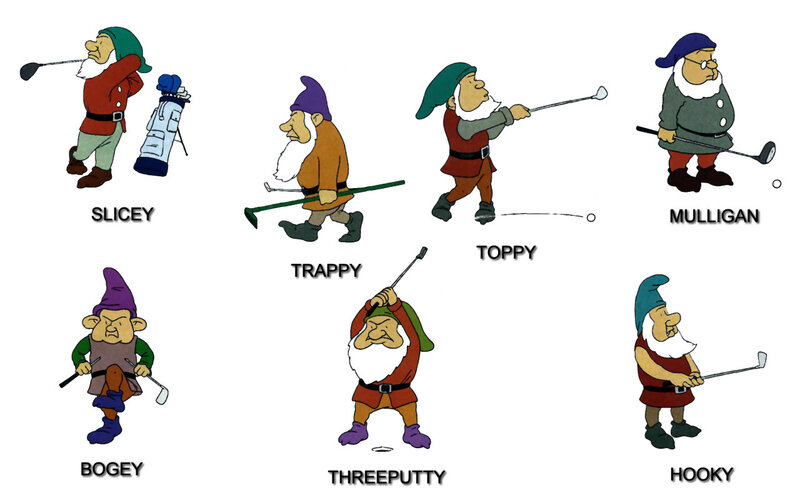 Dwarfs Playing Golf