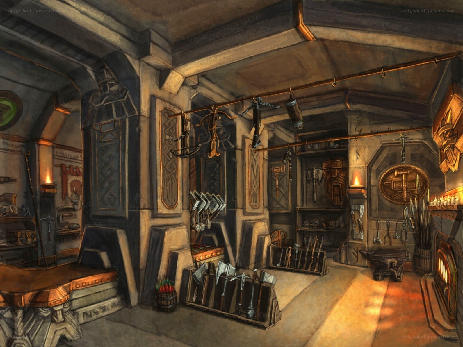 dwarven blacksmith workshop